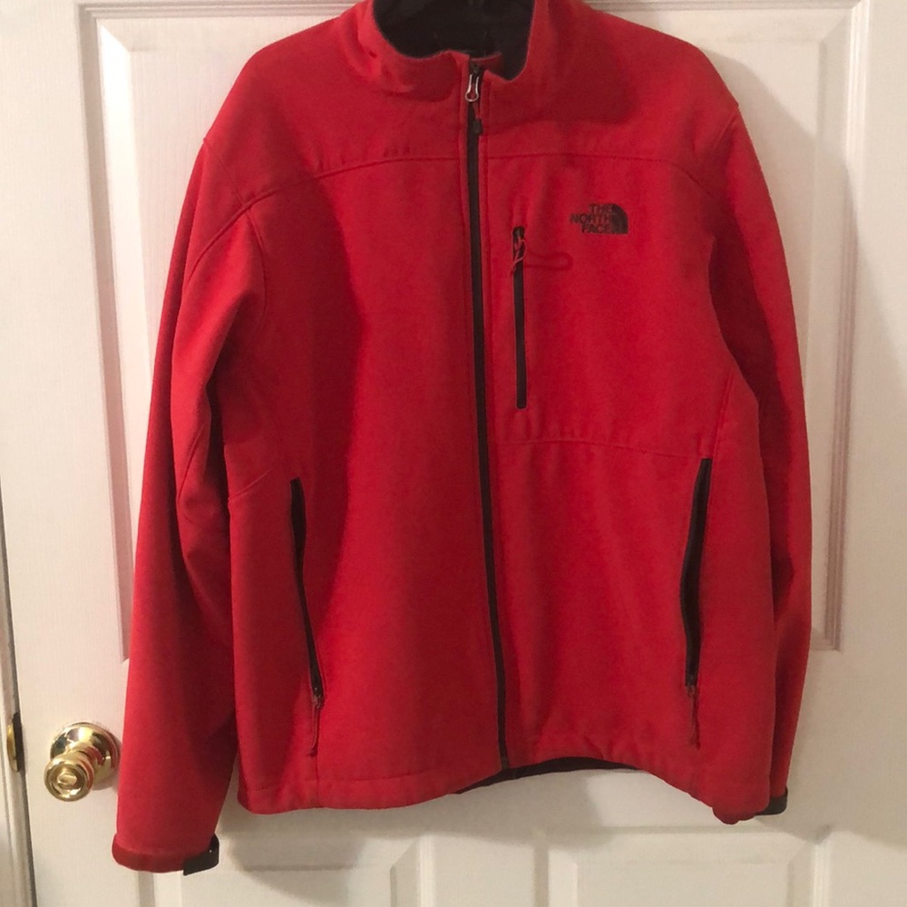 North face red waterproof jacket. Size men’s large